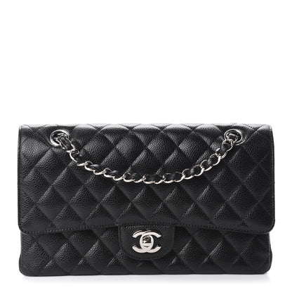 Chanel Caviar Quilted Medium Double Flap Black 1 of 9