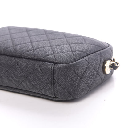 Chanel Iridescent Caviar Quilted Small Coco Tassel Camera Case Black 9 of 11