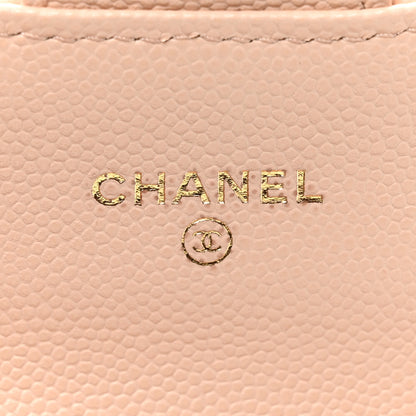 Chanel Caviar Quilted Mini Clutch With Chain Light Beige 6 of 11