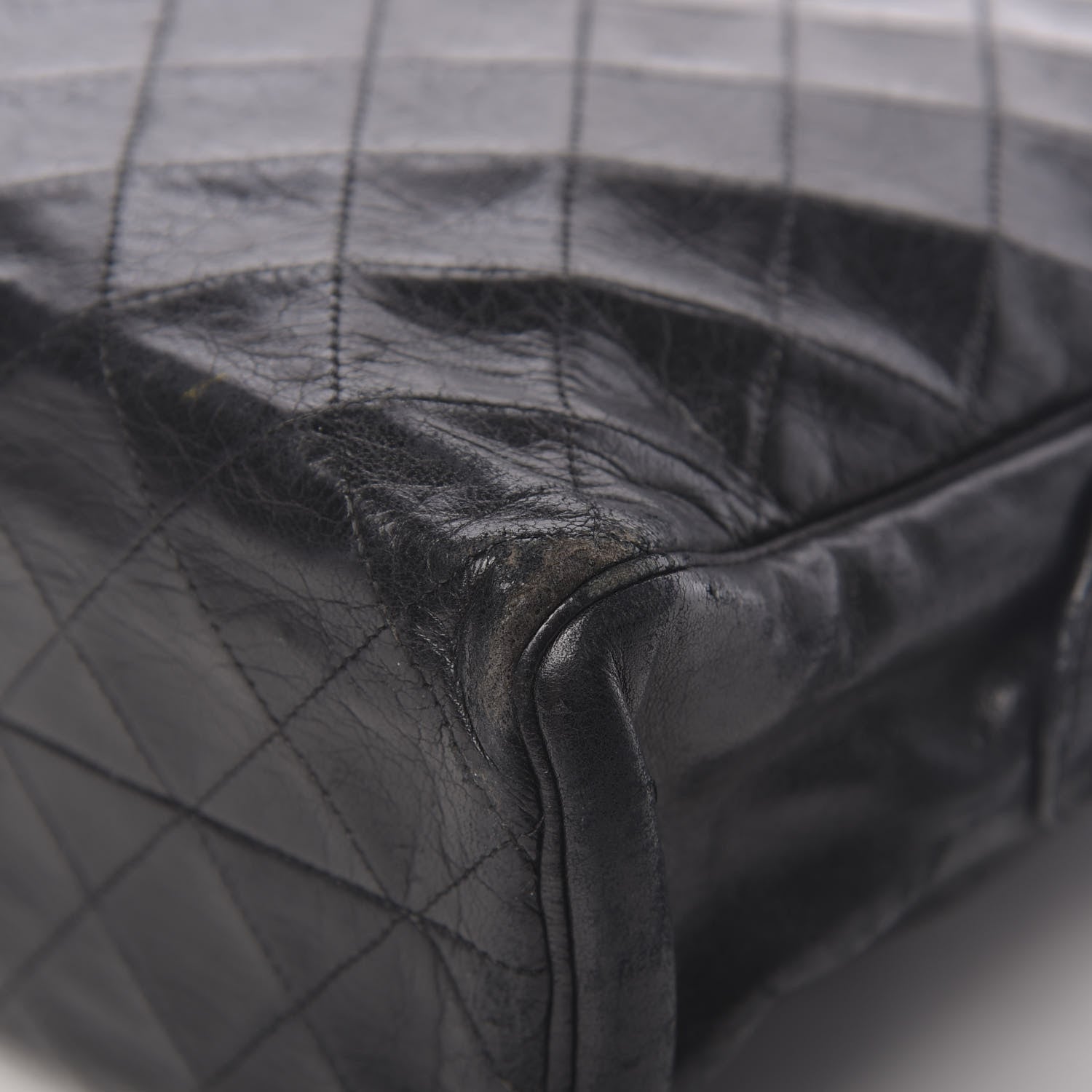 Chanel Lambskin Quilted Shoulder Bag Black 12 of 16
