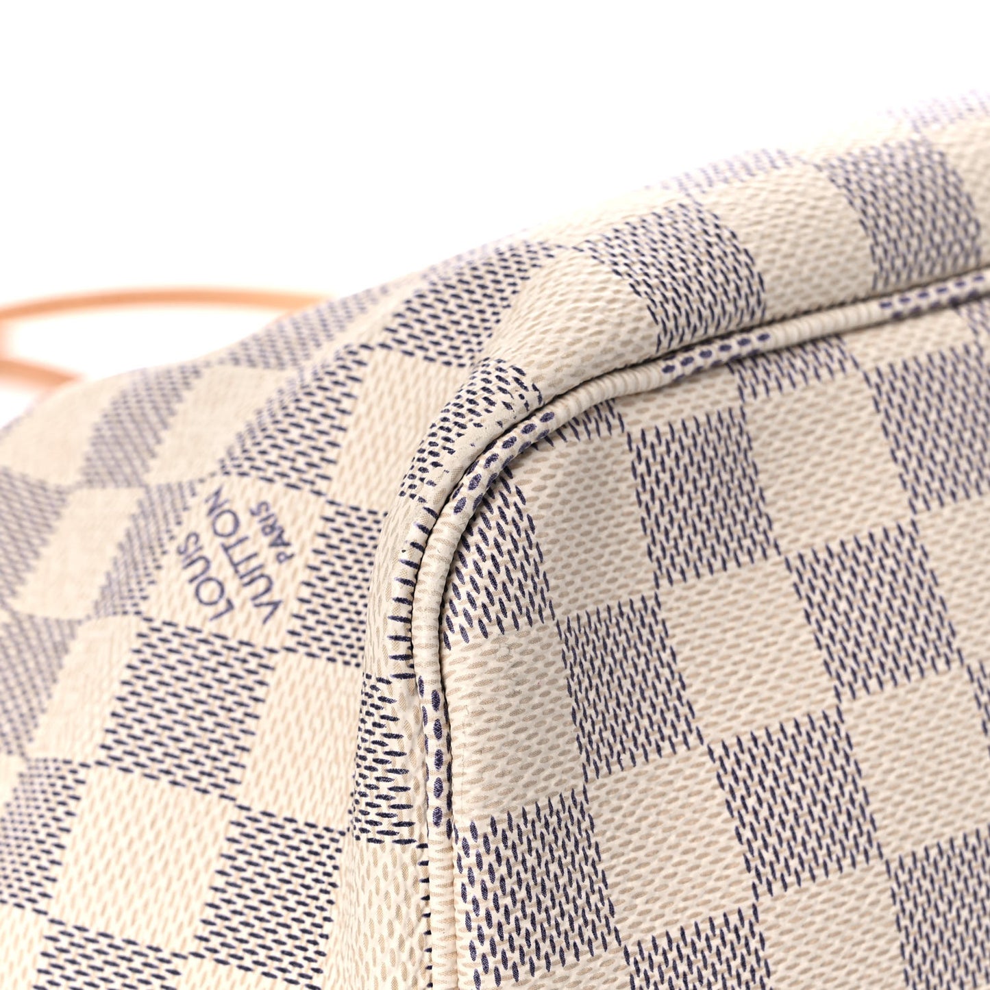 Damier Azur Neo Neverfull MM Rose Ballerine