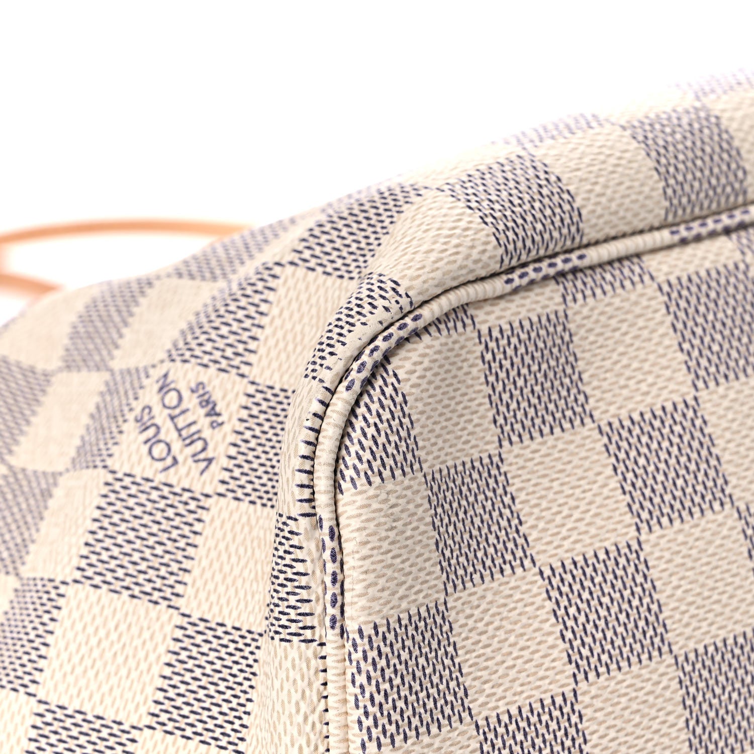Louis Vuitton Damier Azur Neo Neverfull MM Rose Ballerine 9 of 30