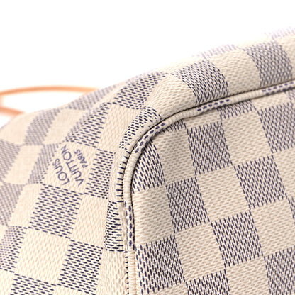 Louis Vuitton Damier Azur Neo Neverfull MM Rose Ballerine 9 of 30