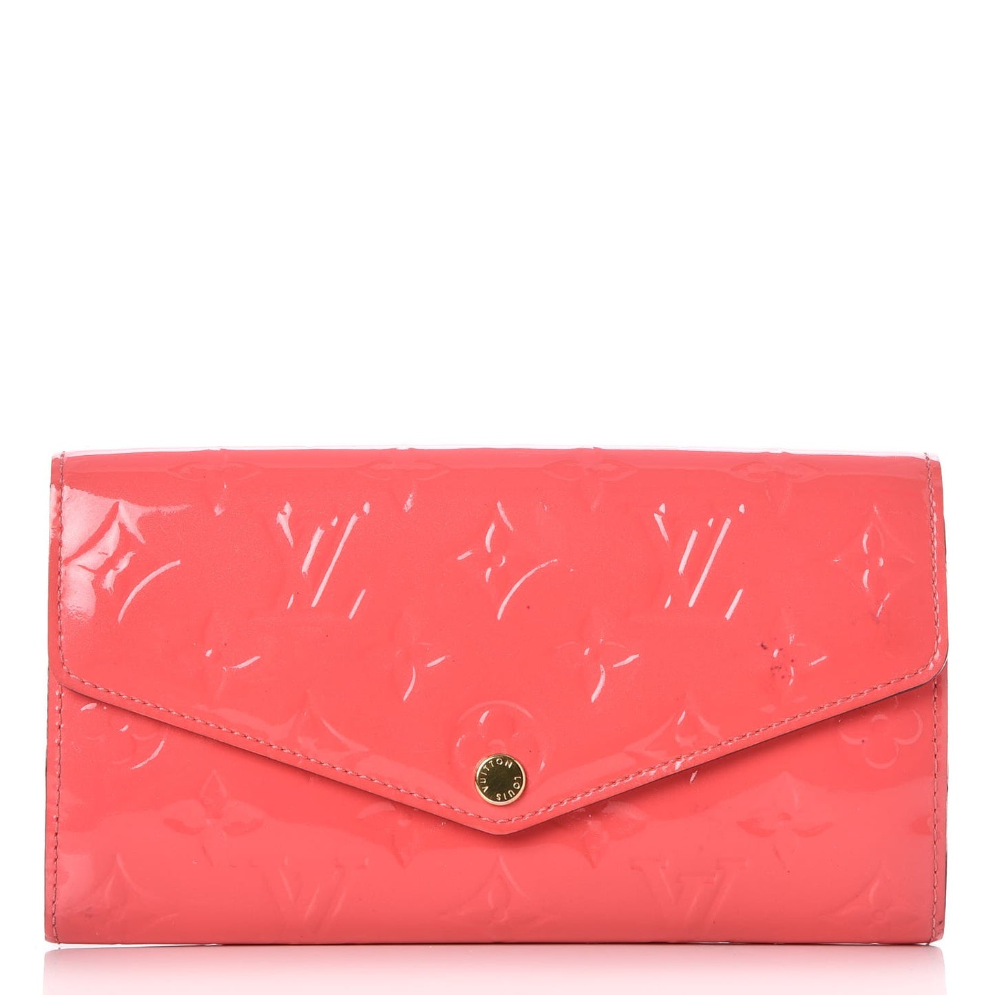Vernis Sarah Wallet NM Rose Litchi