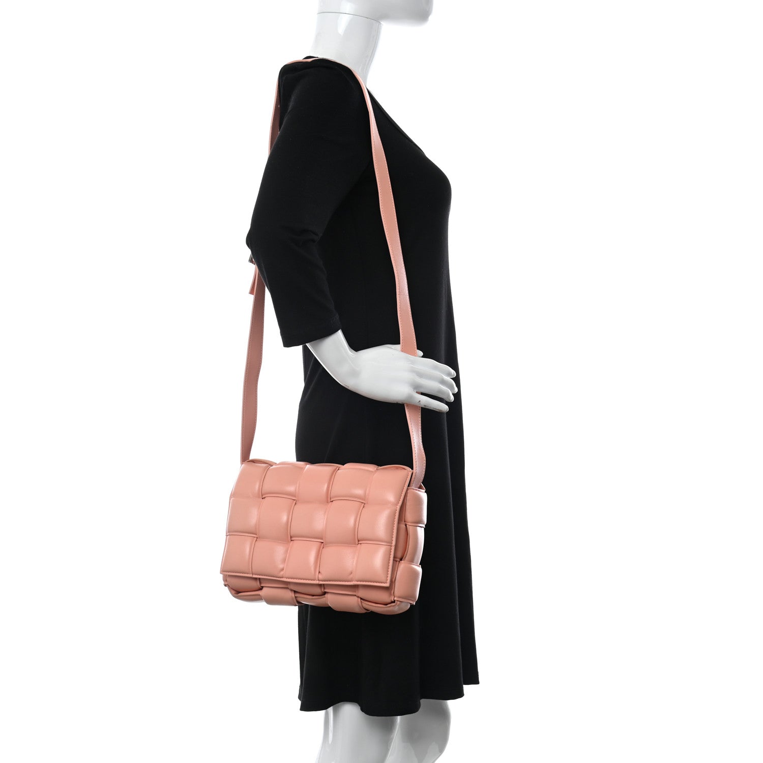 Bottega Veneta Nappa Maxi Intreccio Padded Cassette Crossbody Bag Peachy 2 of 10