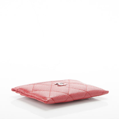 Chanel Caviar Quilted Card Holder Red 4 of 8