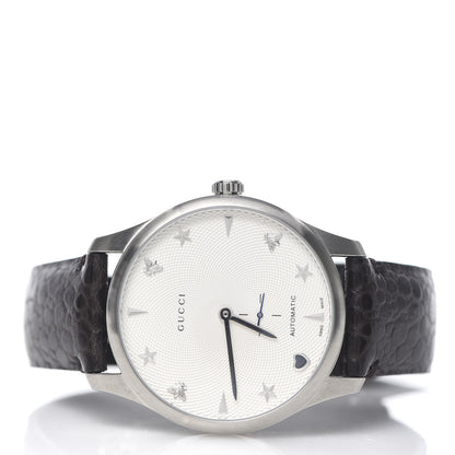 Gucci Stainless Steel Alligator 40mm G-Timeless Charm Automatic Watch 3 of 7