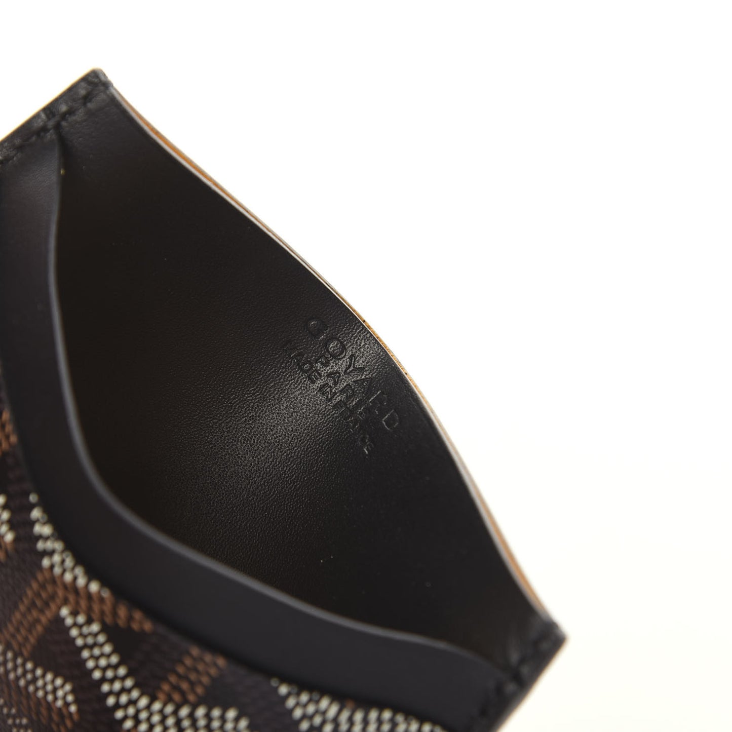 Goyardine Saint Sulpice Card Holder Black