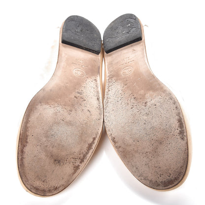 Chanel Lambskin CC Chain Loafers 38.5 Beige 7 of 13
