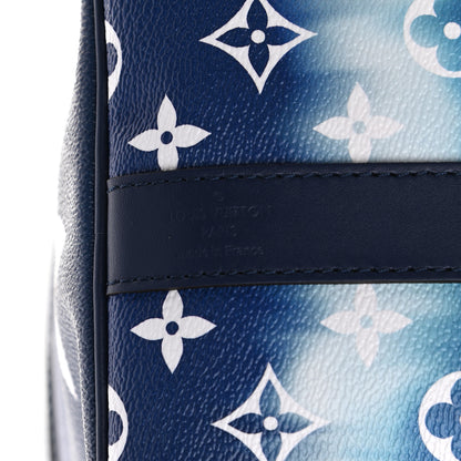 Louis Vuitton Monogram Escale Keepall Bandouliere 50 Blue 6 of 9