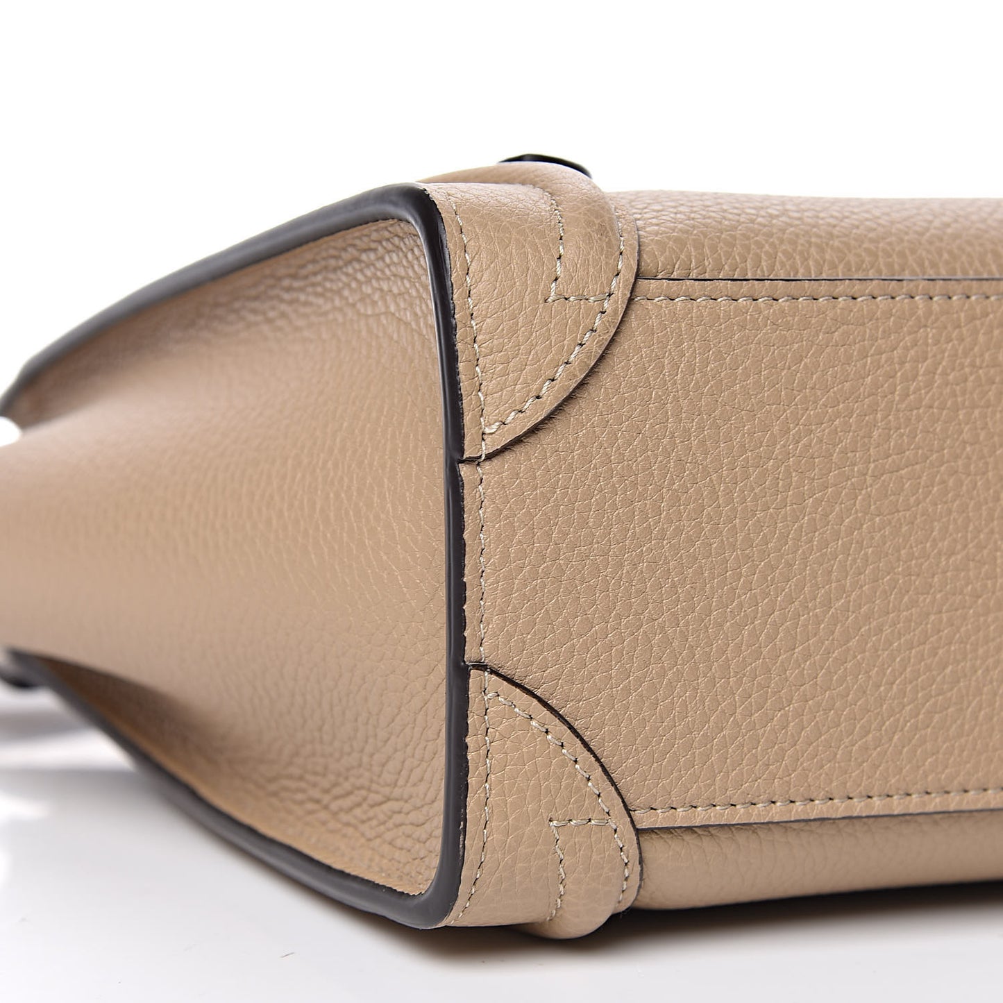 Drummed Calfskin Nano Luggage Dune