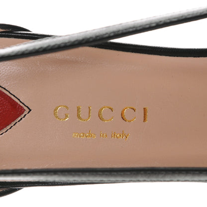 Gucci Nappa Cherry Pumps 36 Black 7 of 7