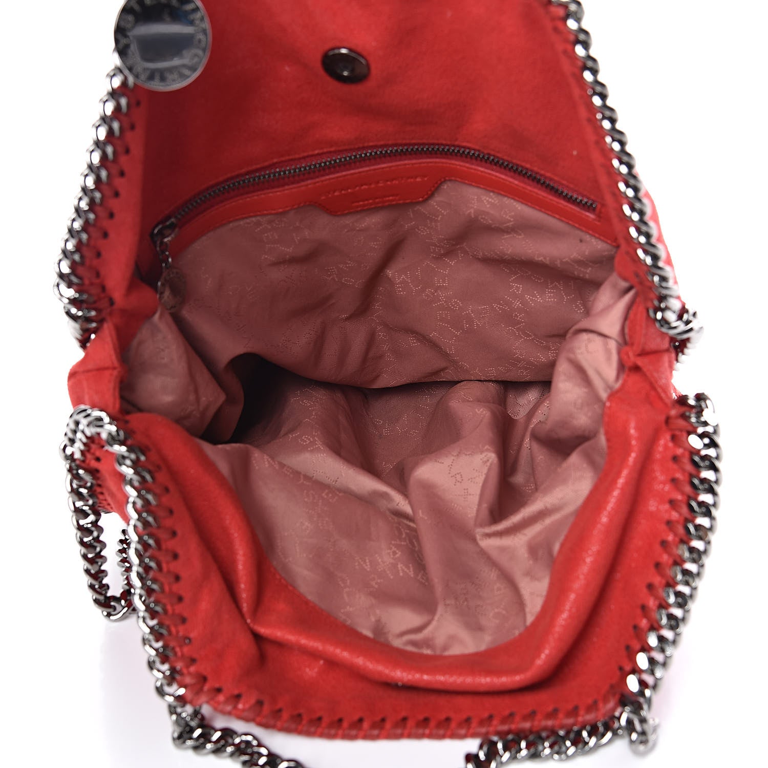 Stella McCartney Shaggy Deer Falabella Fold Over Tote Flame 5 of 11