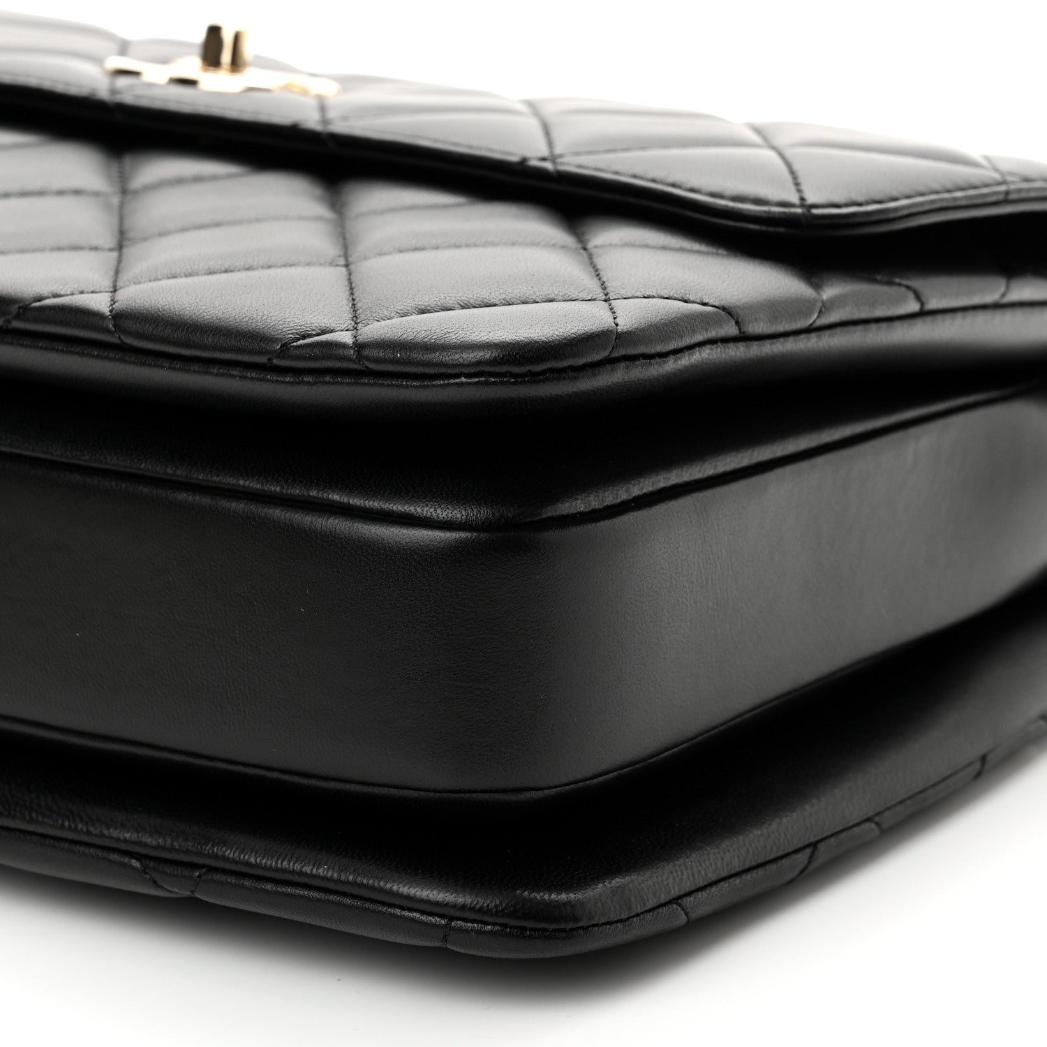 Chanel Lambskin Quilted Medium Trendy CC Flap Dual Handle Bag Black 10 of 11