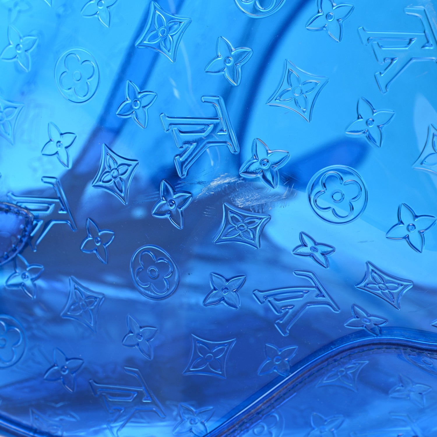 Louis Vuitton PVC Monogram Keepall Bandouliere 50 Blue 14 of 14
