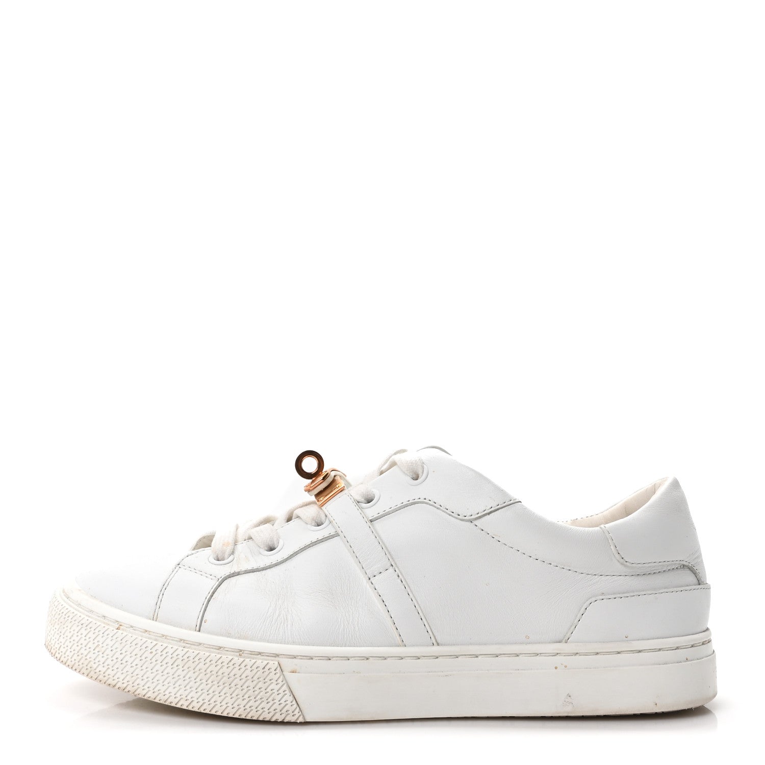 Hermes Calfskin Day Sneakers 37.5 White 1 of 10