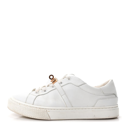 Hermes Calfskin Day Sneakers 37.5 White 1 of 10
