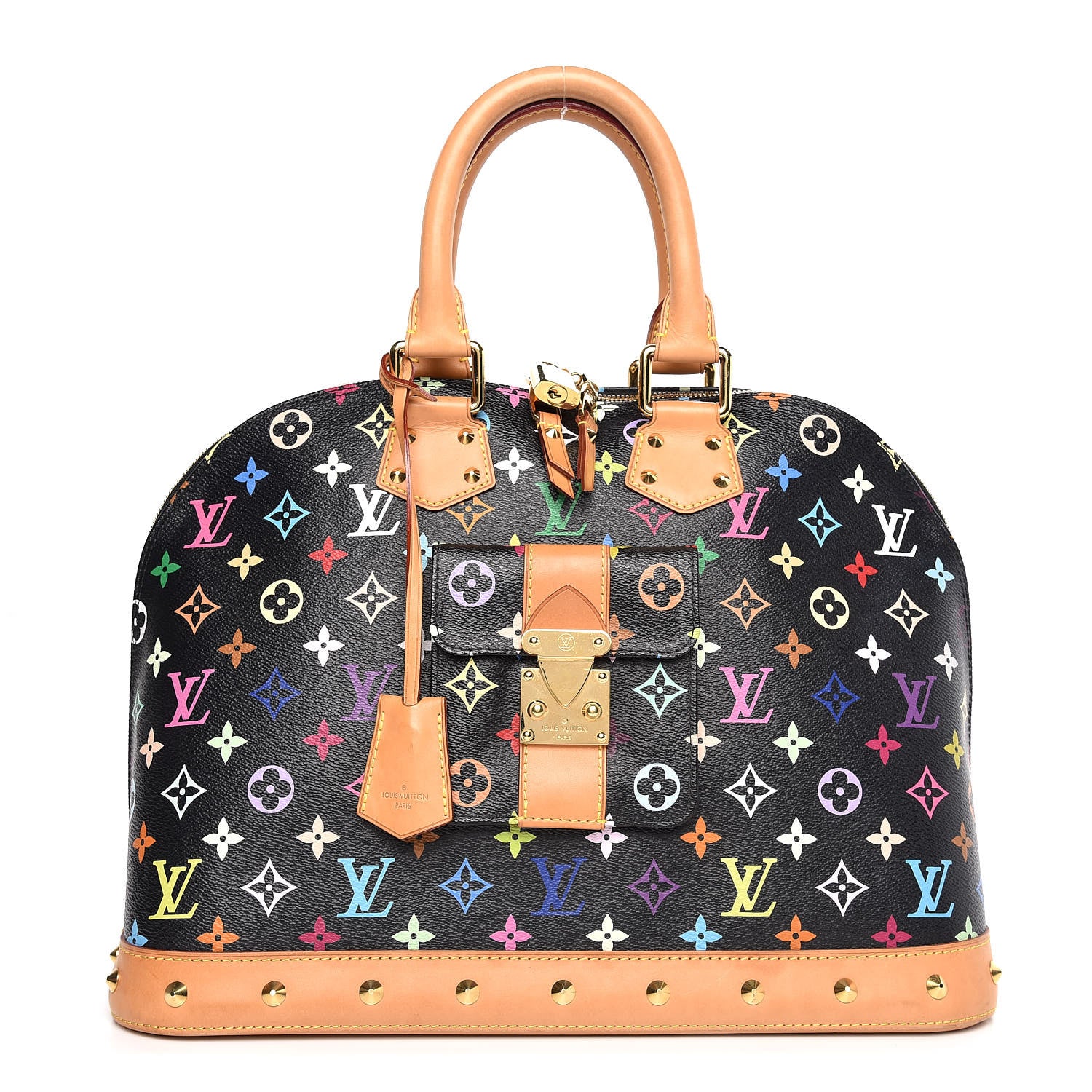 Louis Vuitton Monogram Multicolor Alma GM Black 1 of 15