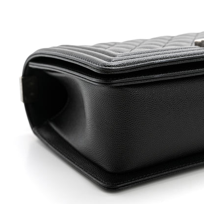 Chanel Caviar Quilted Medium Boy Flap Black 9 of 12