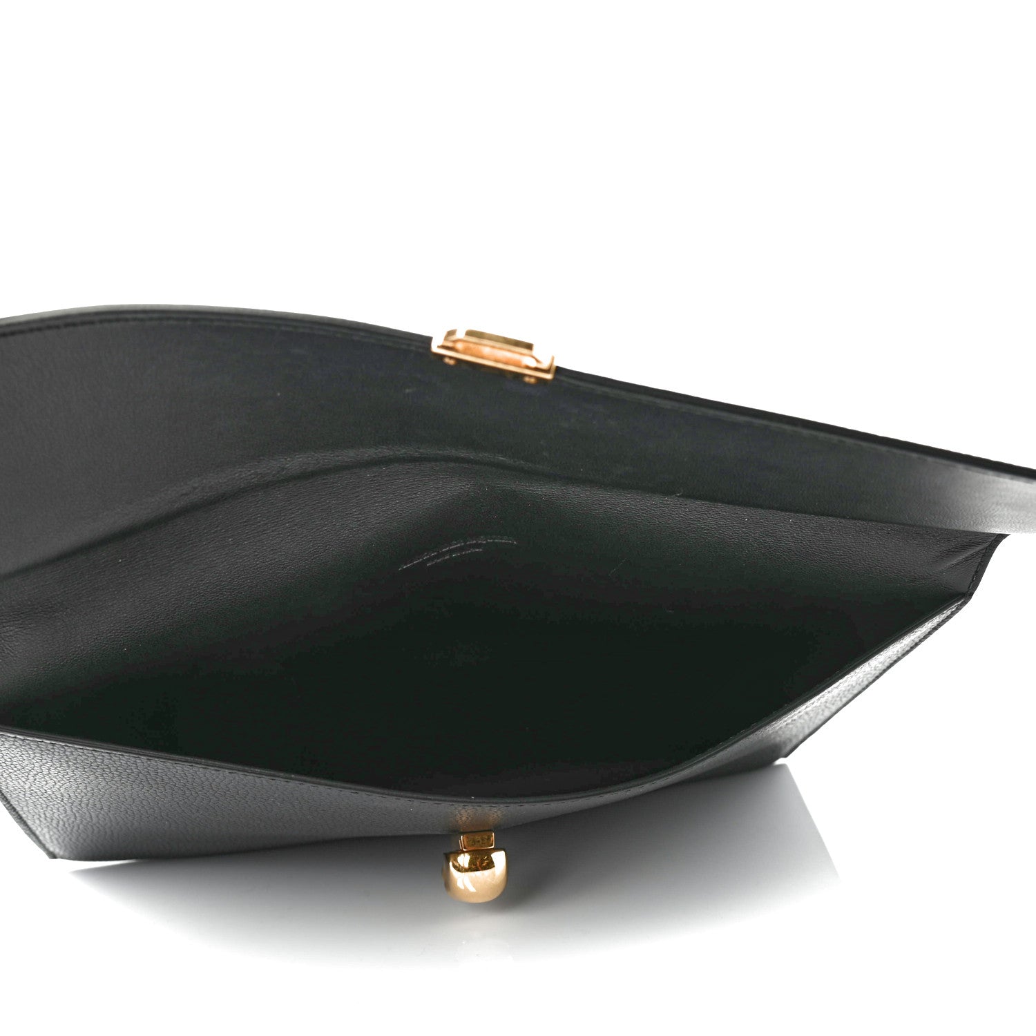 Alexander McQueen Calfskin Skull Envelope Clutch Black 4 of 4