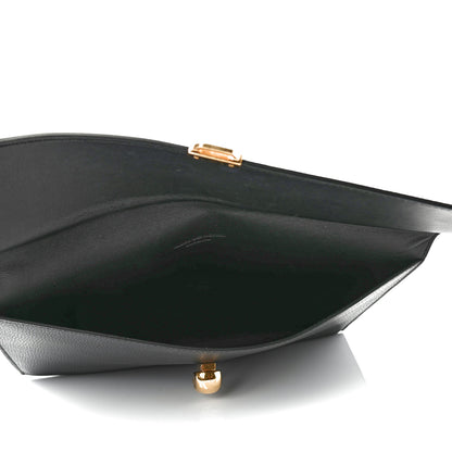 Alexander McQueen Calfskin Skull Envelope Clutch Black 4 of 4