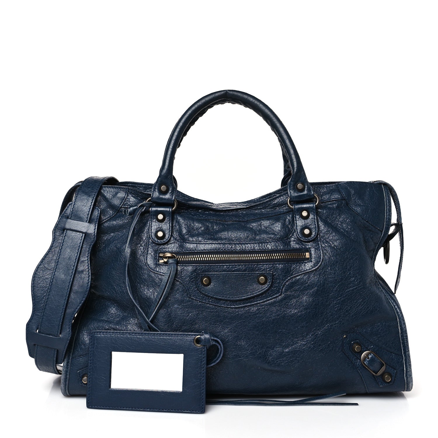Balenciaga Agneau Classic Hardware City Bleu Obscur 1 of 12