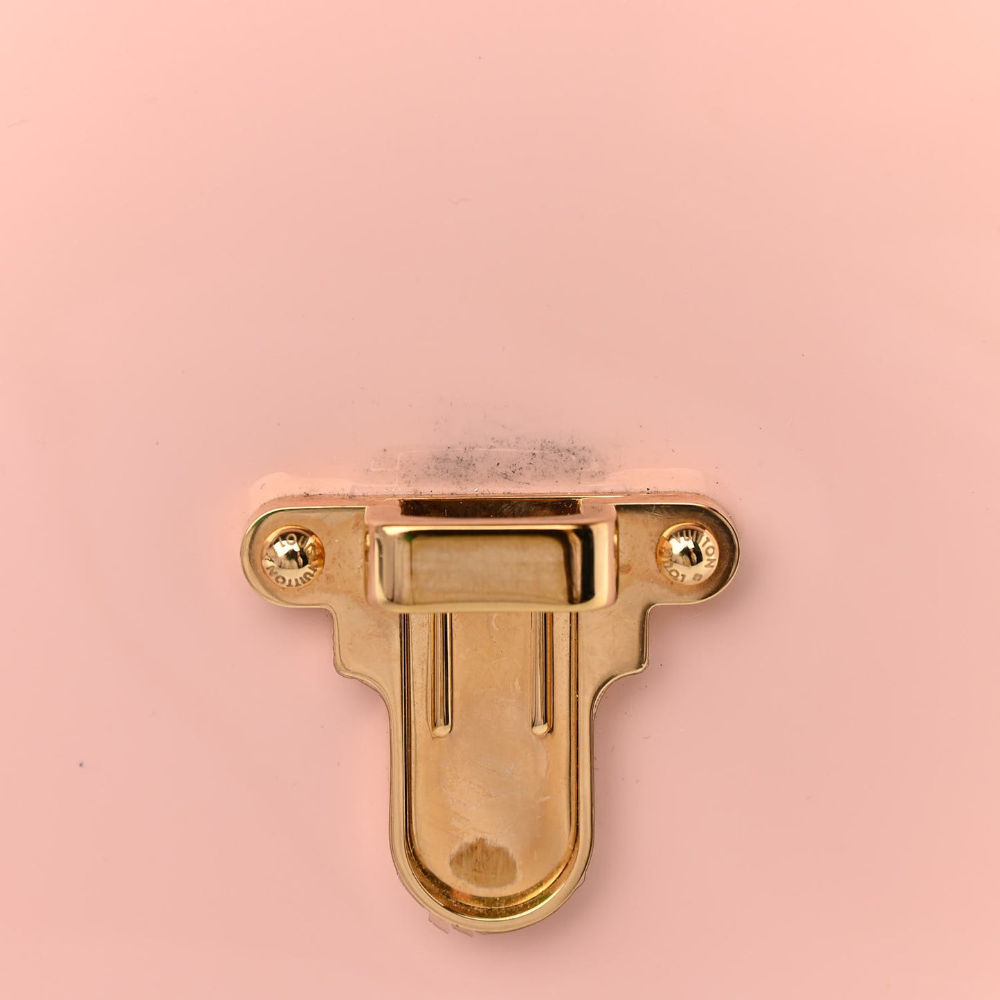 Patent Calfskin Monogram Cherrywood BB Rose Ballerine