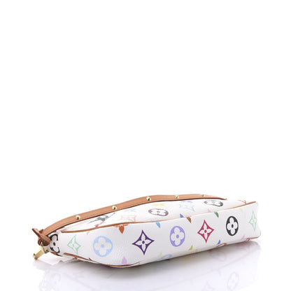 Louis Vuitton Monogram Multicolor Pochette Accessories White 3 of 9