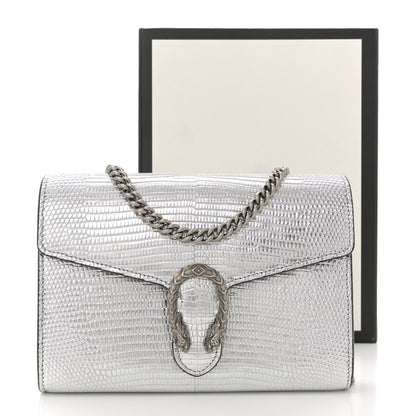 Gucci Lizard Mini Dionysus Chain Wallet Silver 12 of 12