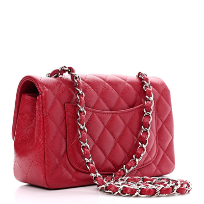 Chanel Caviar Quilted Mini Rectangular Flap Red 3 of 12