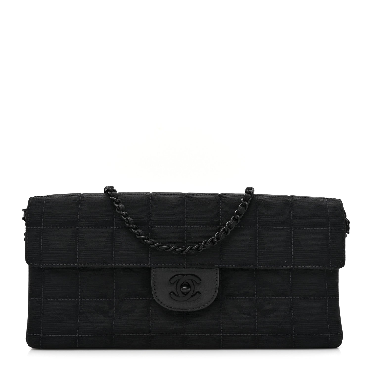 Chanel Nylon Travel East West Flap Black 1 of 12