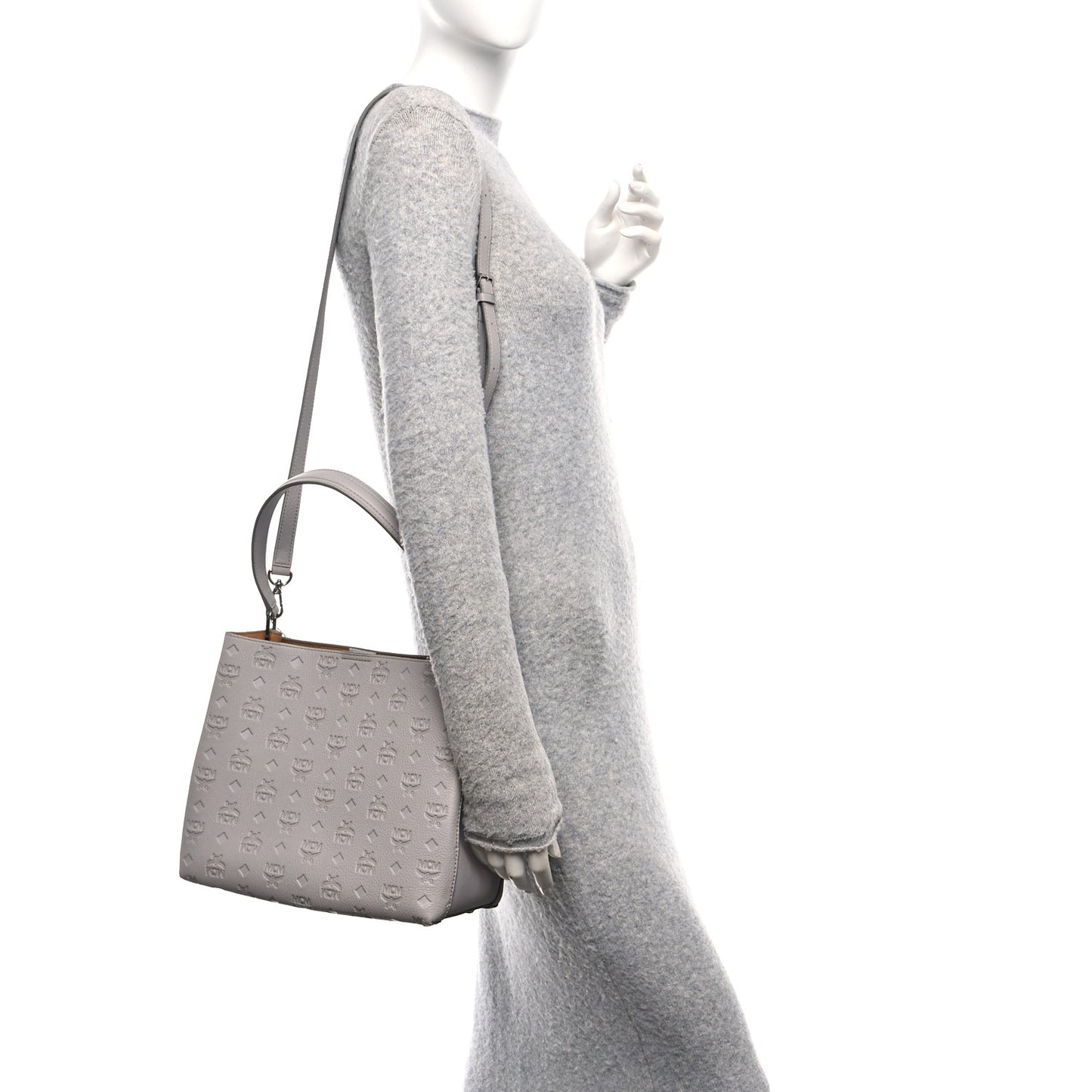 Calfskin Ottomar Monogram Sarah Convertible Hobo Dove