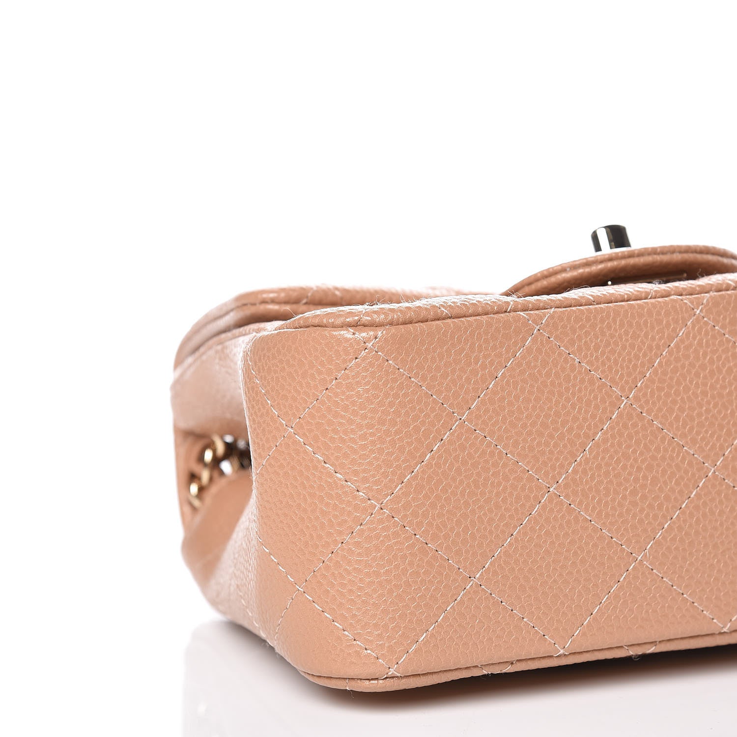 Chanel Caviar Quilted Mini Square Flap Beige 5 of 10