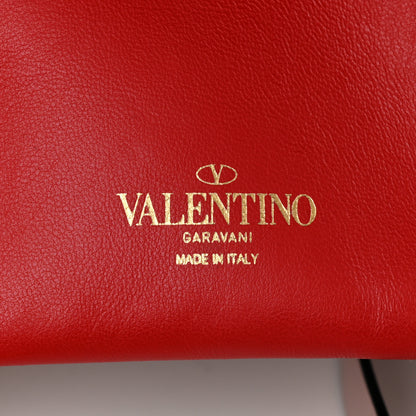 Valentino Garavani Calfskin VLogo Small Walk Tote Poudre 6 of 9