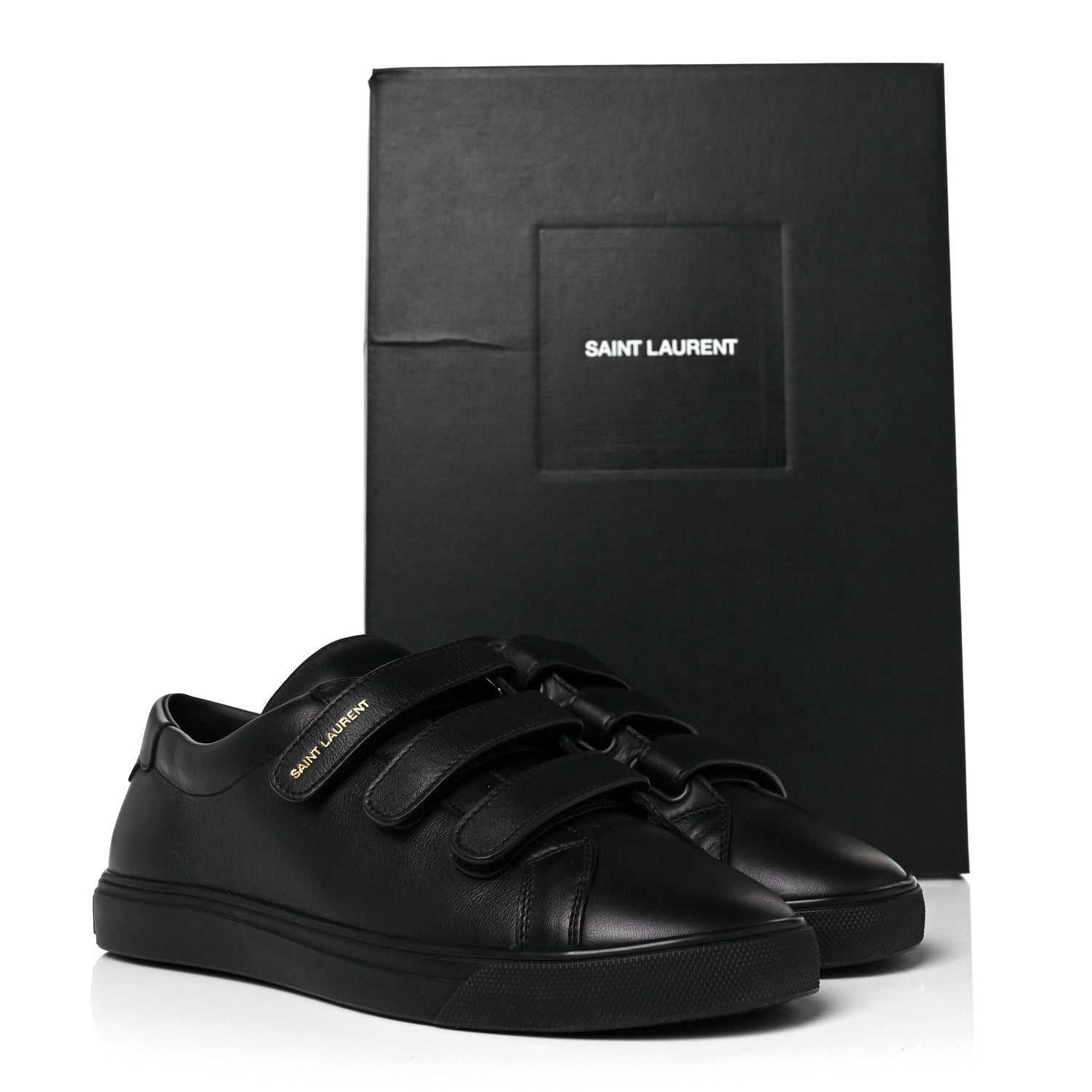 Saint Laurent Calfskin Brooklyn Sneakers 38 black 21 of 22