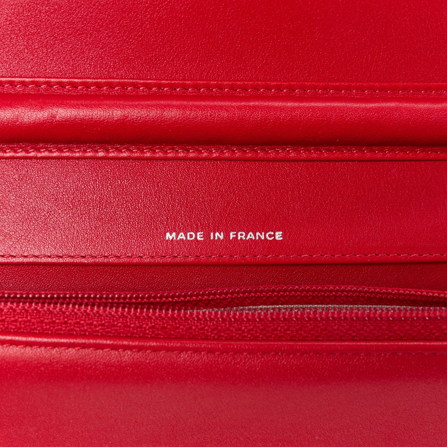 Chanel Patent Strass Wallet On Chain WOC Red 7 of 11