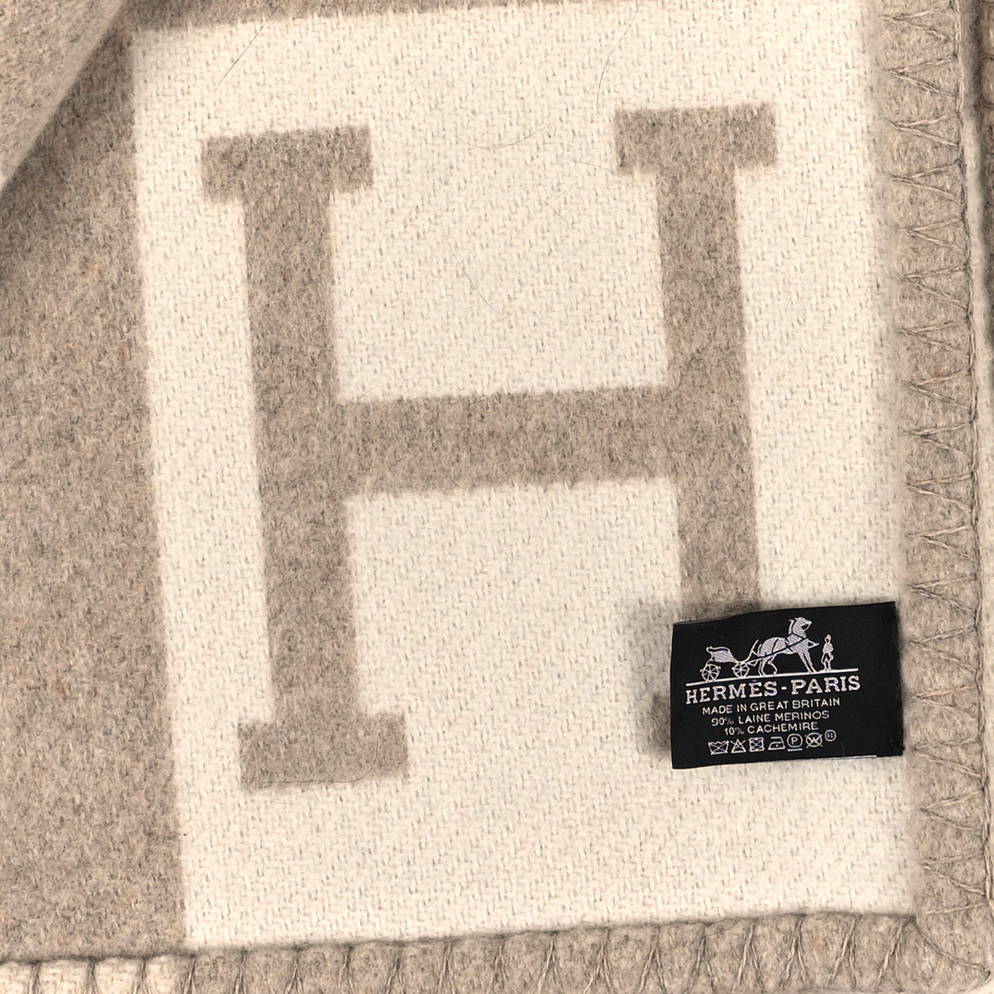 Wool Cashmere Avalon III Blanket Coco Camomille