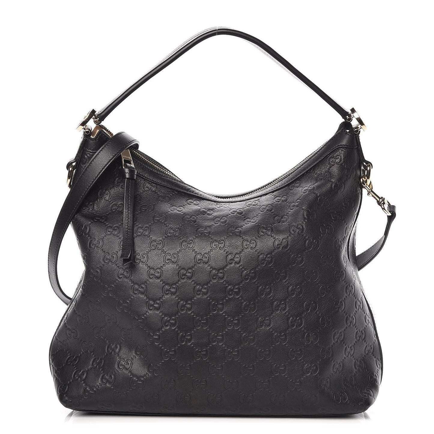 Guccissima Small Miss GG Hobo Black