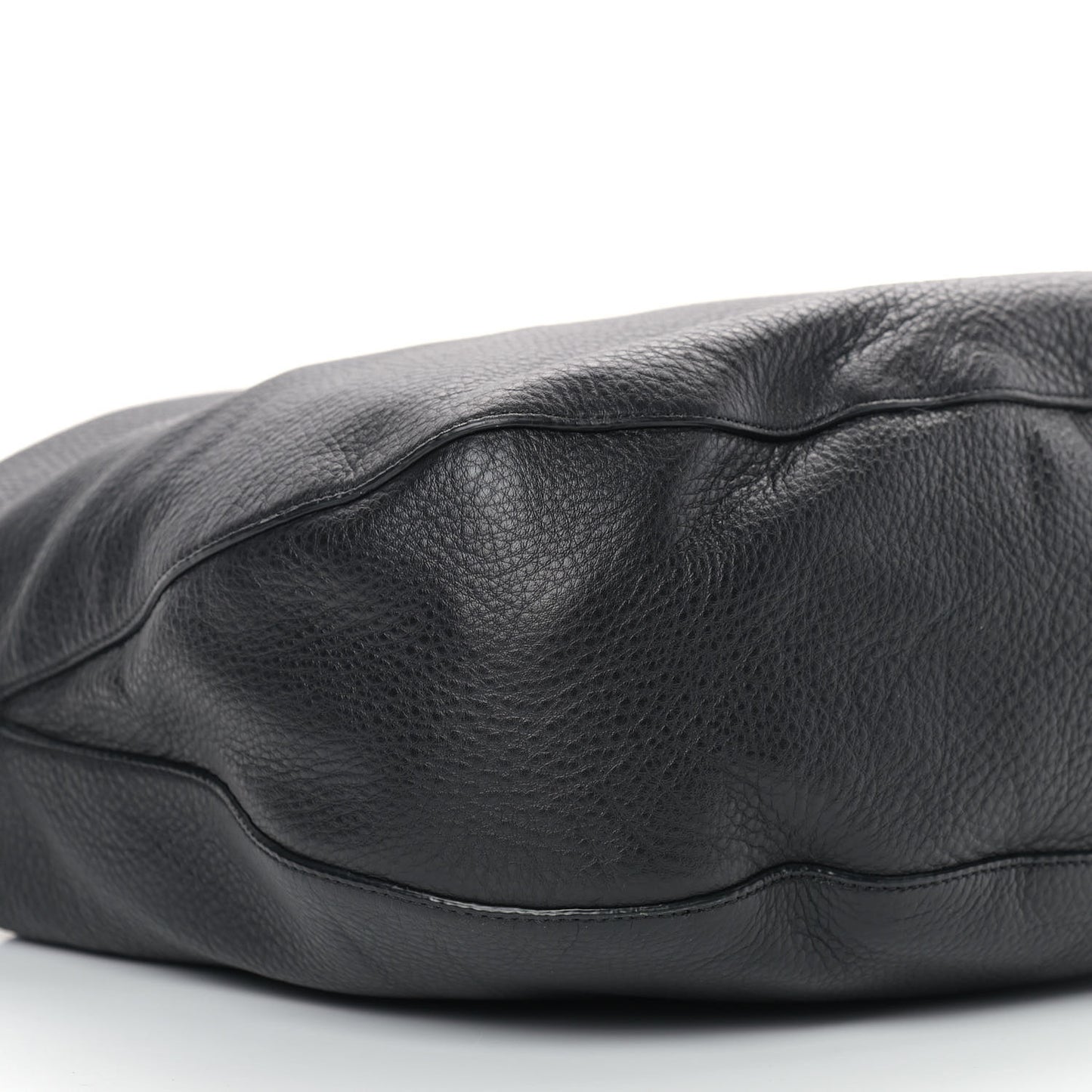 Soft Spongy Calfskin Medium Daria Hobo Black