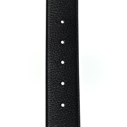 Gucci Textured Calfskin Double G 40mm Belt 75 30 Black 5 of 7