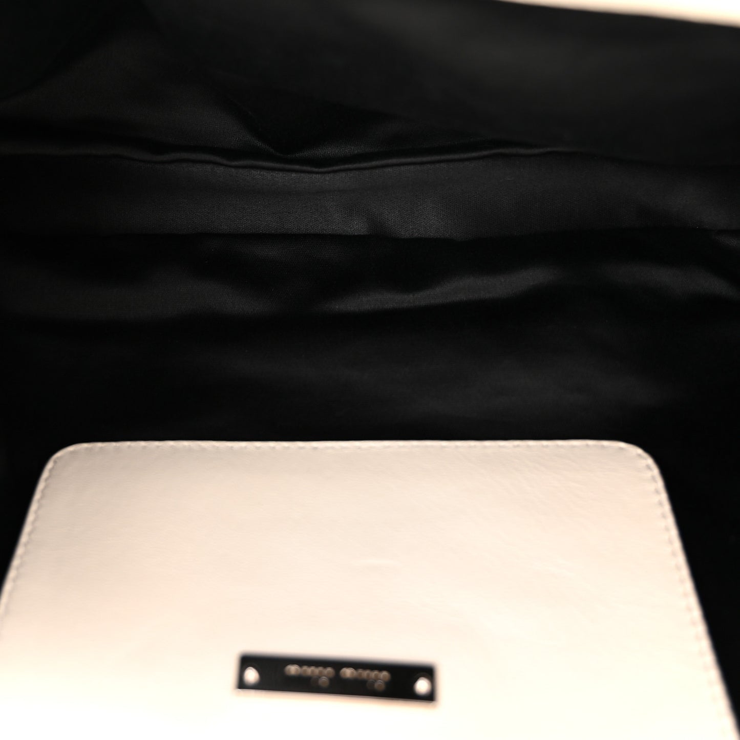 Nappa Matelasse Crystal Flap Clutch White