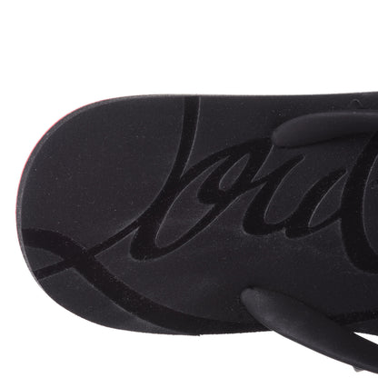 Christian Louboutin Rubber Spike Loubi Donna Flip Flop 38 Black 9 of 10