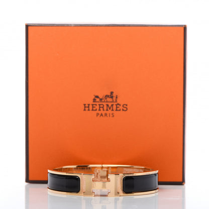 Hermes Enamel Narrow Clic Clac H Bracelet PM Black 5 of 5