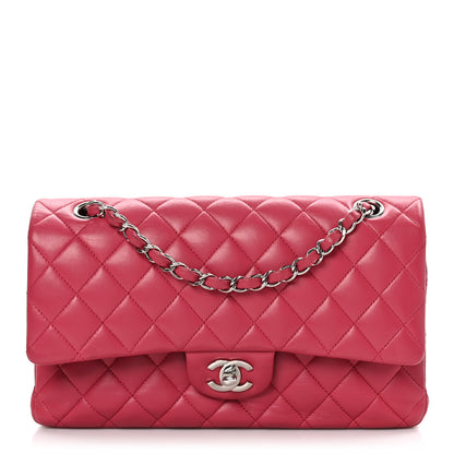 Chanel Lambskin Quilted Medium Double Flap Pink 1 of 10