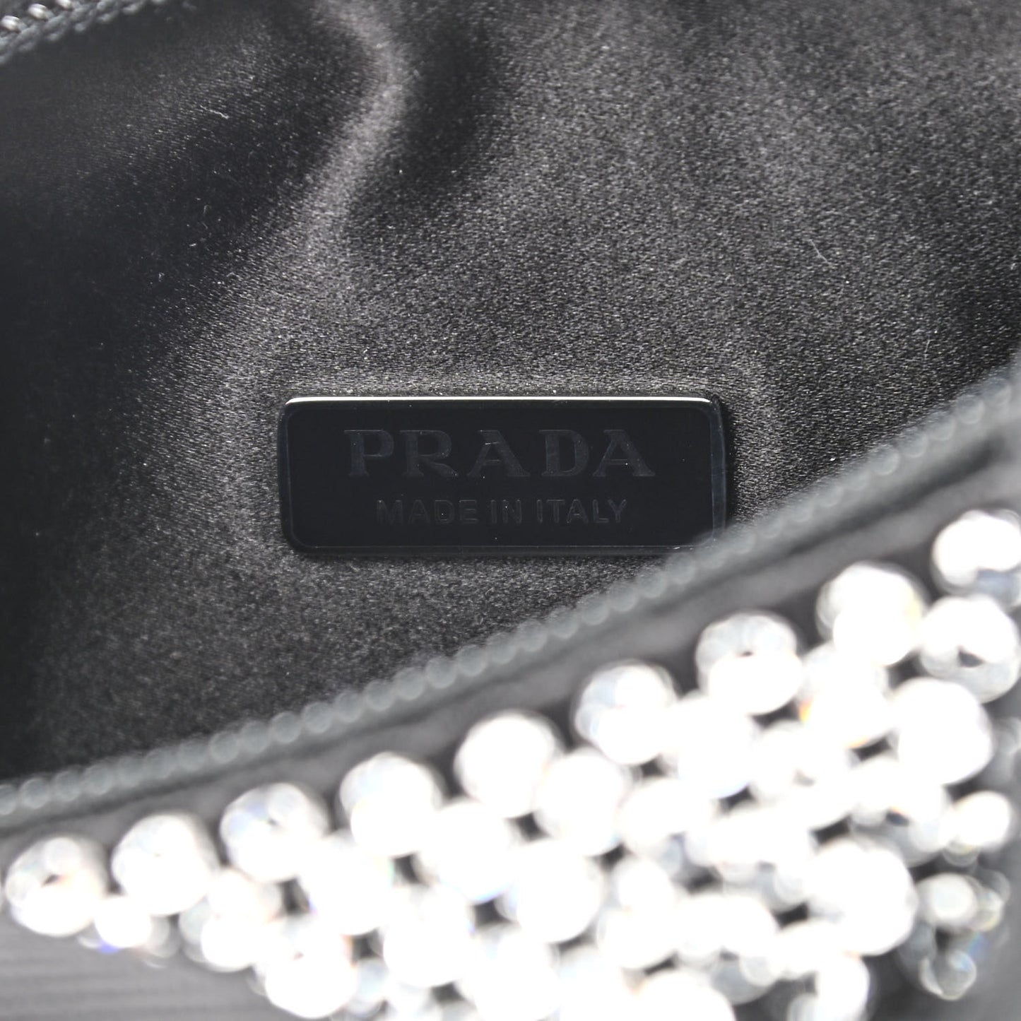 Satin Crystal Mini Re-Edition 2000 Bag Cristal