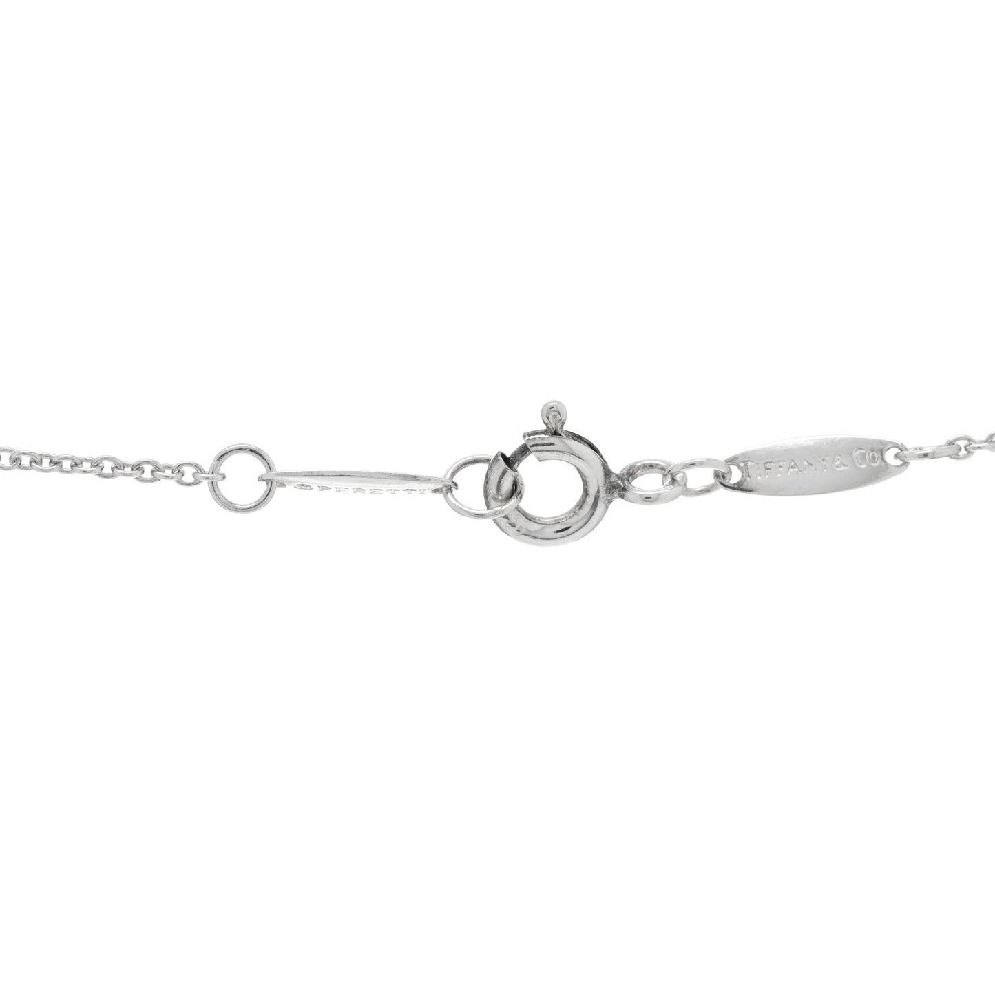 Sterling Silver 9mm Elsa Peretti Bean Pendant Necklace