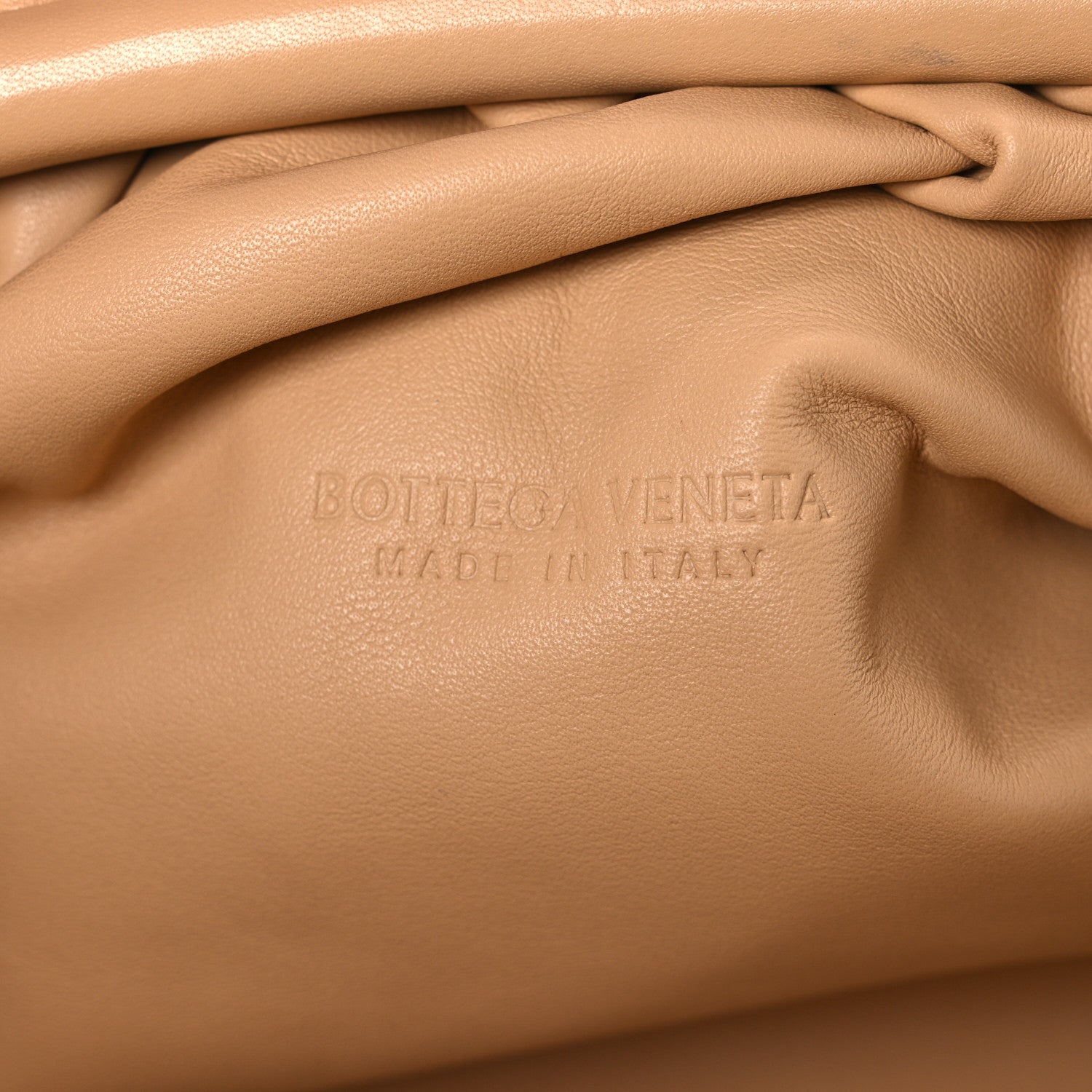 Bottega Veneta Smooth Butter Calf The Pouch Oversized Clutch Almond 6 of 12