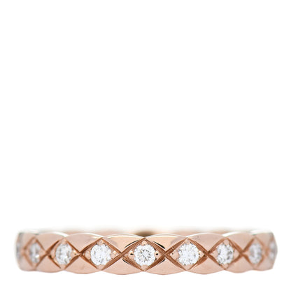 Chanel 18K Beige Gold Diamond Mini Coco Crush Ring 56 7.5 3 of 7