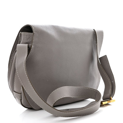 Chloe Calfskin Medium Marcie Round Crossbody Bag Cashmere Grey 3 of 10
