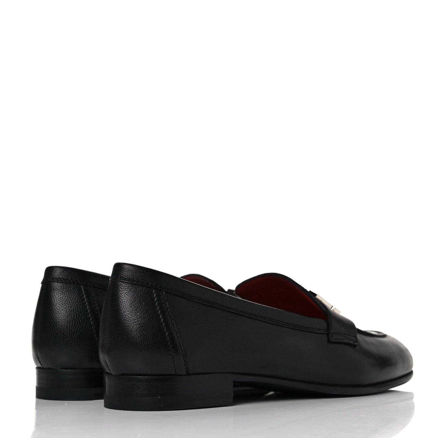 Goatskin Womens Paris Loafers 36 Black